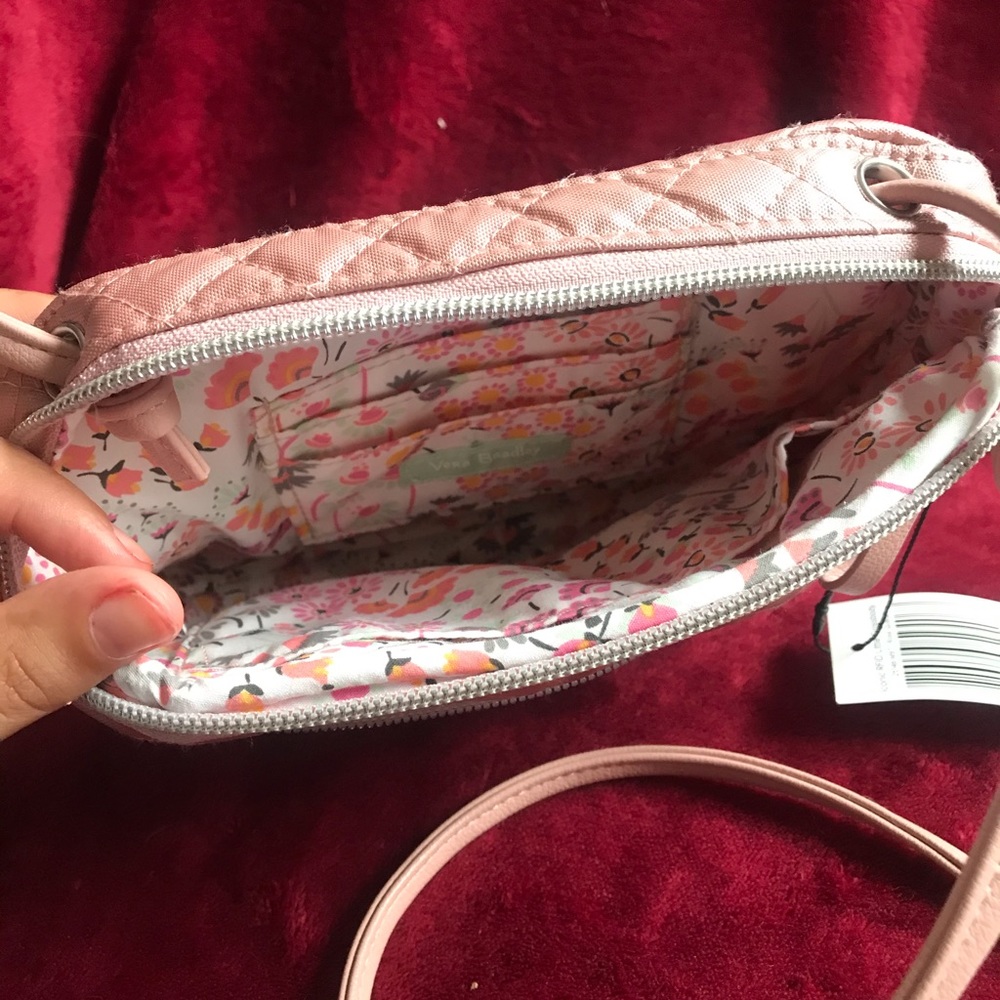 Vera Bradley Pink Purse w Adjustable Strap - Picture 3 of 4